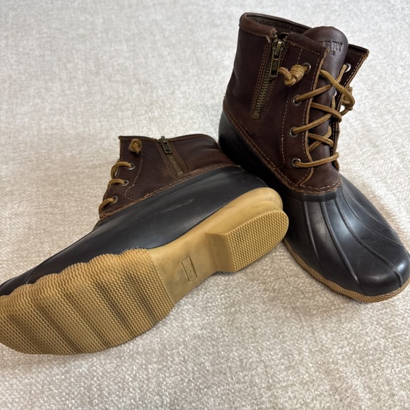 Sperry SALTWATER Tan/Dk Brown - Women Size 7M - STS91176 - Picture 3 of 7